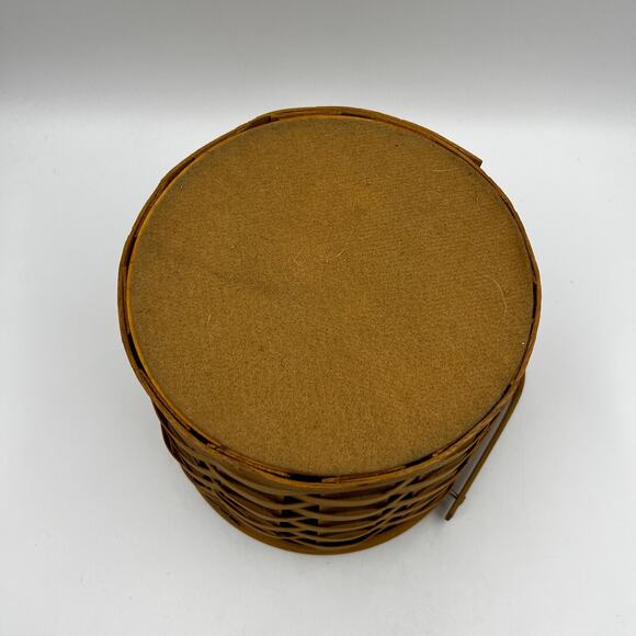 Peterboro Basket Co. Wooden Hand Basket Plastic Liner Picnic Cottagecore - Picture 11 of 13